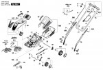 Bosch 3 600 HA6 273 Rotak 36 R Lawnmower 230 V / GB Spare Parts Rotak36R
